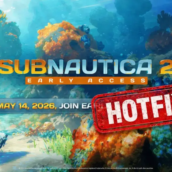 Image of Subnautica 2 with Hotfix stamped on