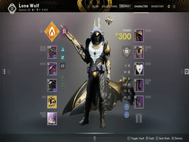 The Cruel Electrum Hunter set in Destiny 2