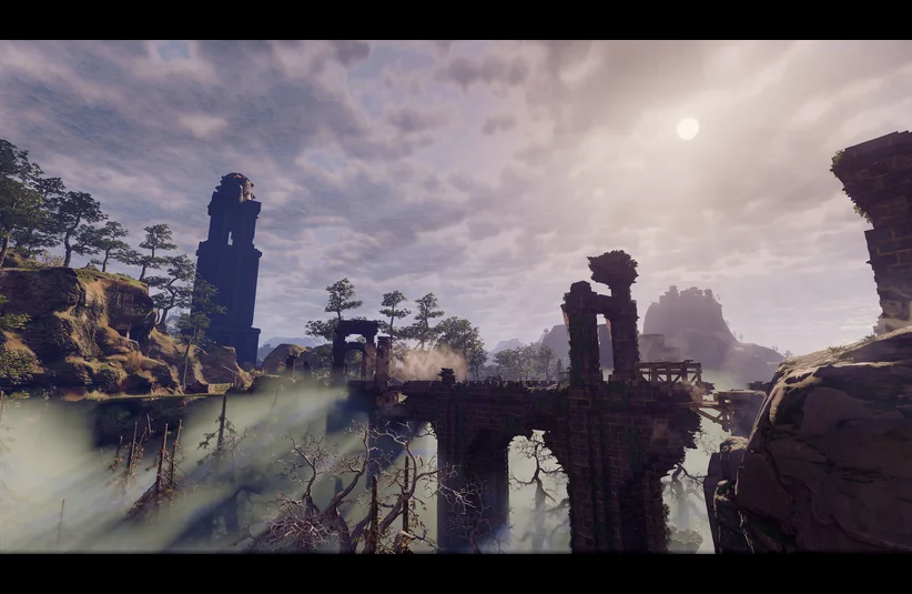 Image of the first bridge from Enshrouded