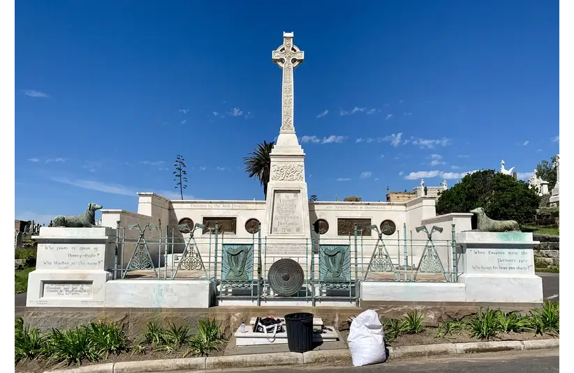  Irish Rebellion of 1798 Memorial, Waverley Cemetery, Bronte, New South Wales 