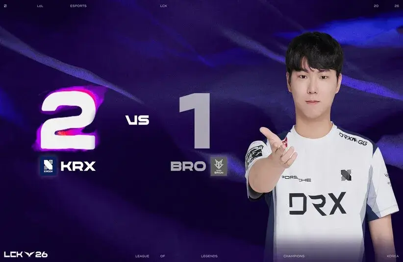 KRX ended BRO's LCK winstreak