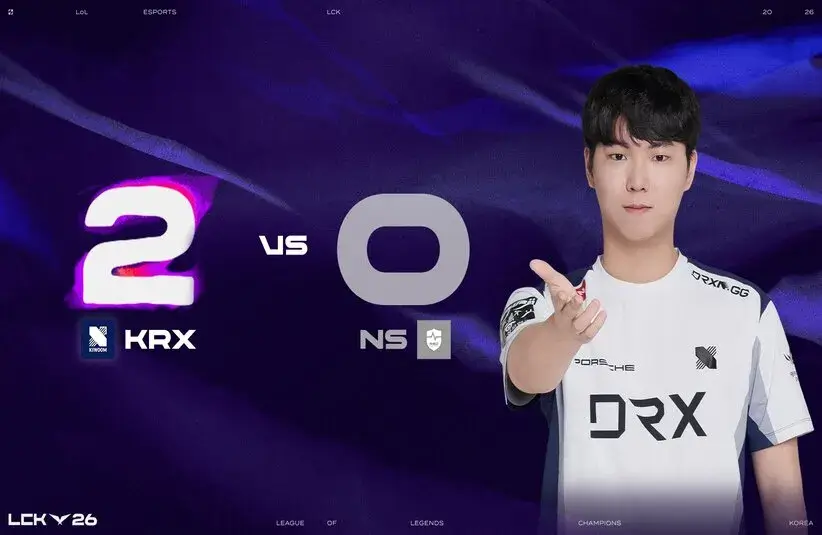 KRX beat NS for the second time in the LCK