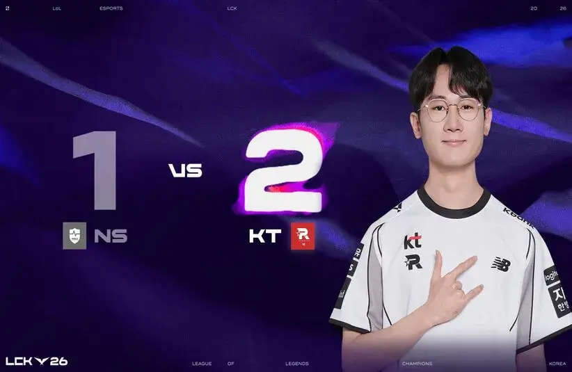 KT beat NS with Fenrir in the LCK