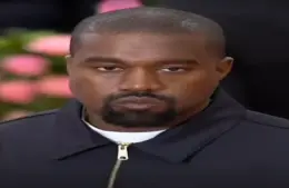 close up of Kanye West at the met gala in 2019