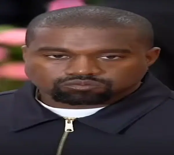close up of Kanye West at the met gala in 2019