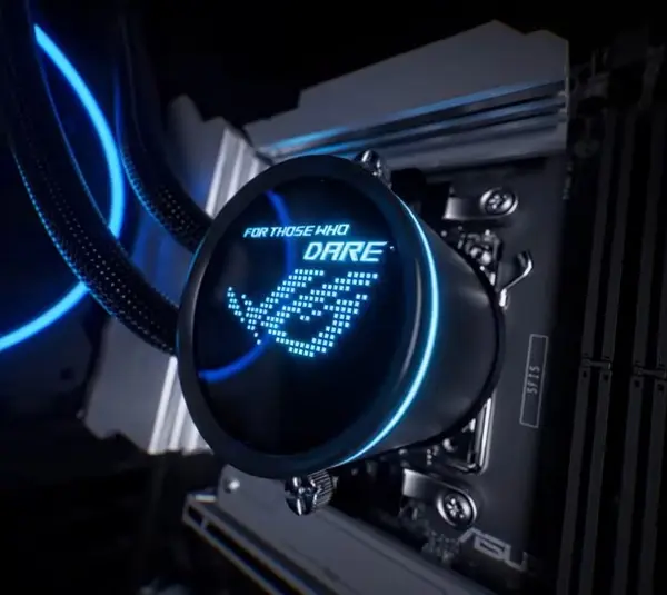 ASUS ROG STRIX LC III AIO Cooler from ASUS ROG G1000 Desktop reveal