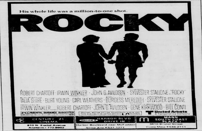 Advertisement for the movie Rocky (1976)