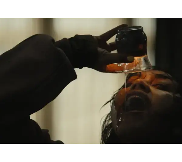 Luciane Buchanan in "Evil Dead Burn" (2026). Courtesy of New Line Cinema/Screen Gems