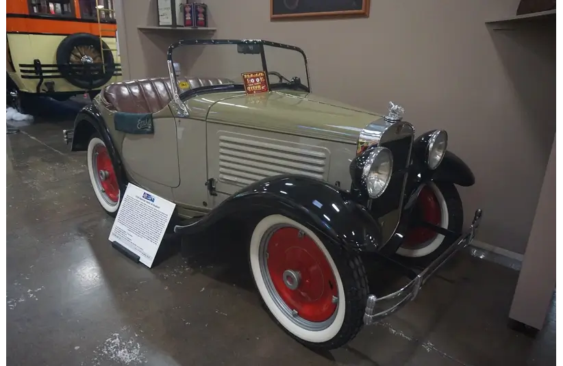 tan 1930 American Austin AA Roadster 