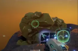 Subnautica 2 sulfur cluster that needs to be broken down to collect