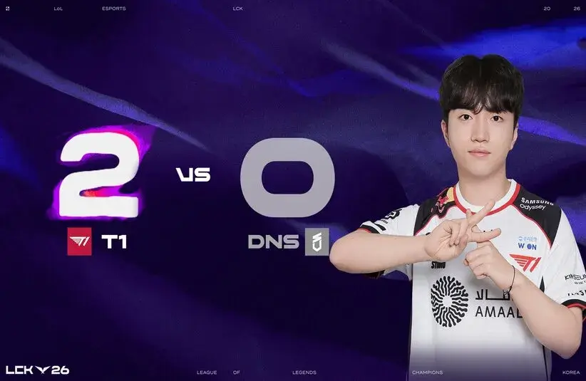 T1 demolished the DN SOOPers 2-0 in the LCK