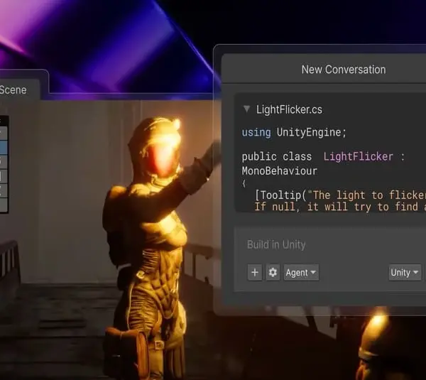 Unity AI select screen.