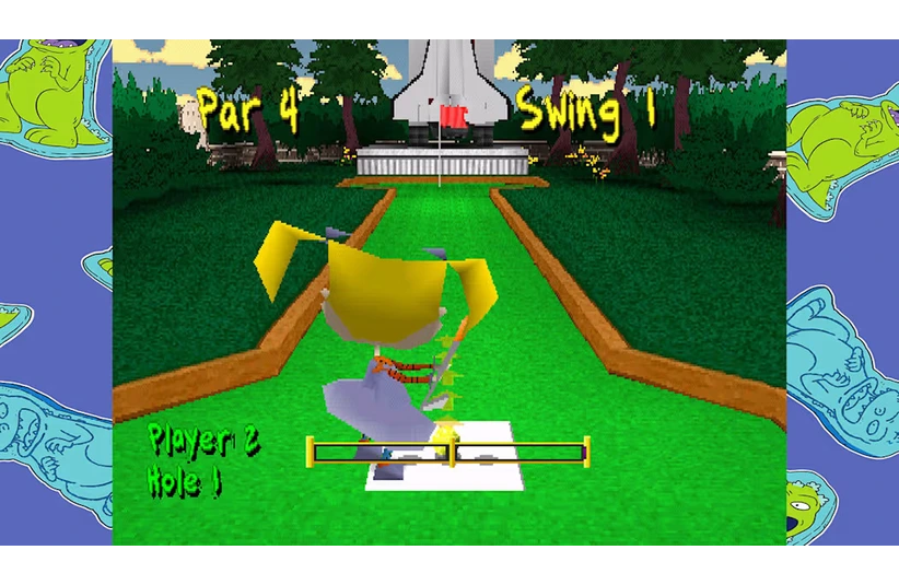 Angelina on a golf course in Rugrats: Search for Reptar.
