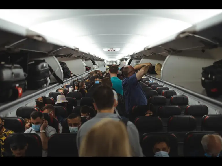 passengers on an airplane
