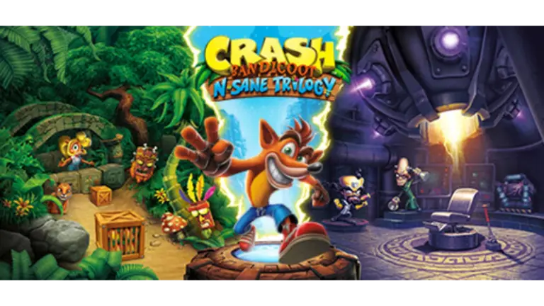 The artwork for the 3 games in Crash Bandicoot trilogy.