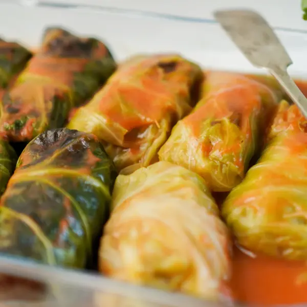 Stuffed cabbage (minced meat and rice) in tomato sauce, the kind of classic comfort dish that fits perfectly into this whole cabbage comeback.