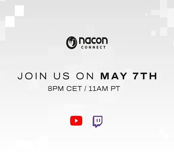 Nacon Connect May 7, 2026 announcement through Nacon's YouTube Channel