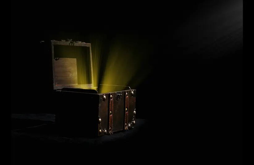 In daily devotional, a discovered treasure radiates light from within.