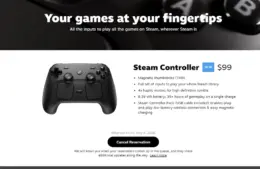 Steam Controller reservation made on May 8, 2026.