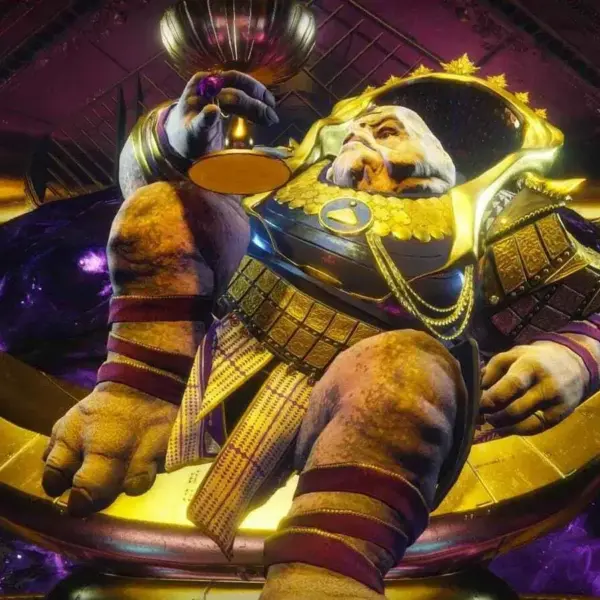 Calus, the Automaton holding his Chalice in Destiny 2