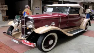 Red 1930 Pontiac Roadster