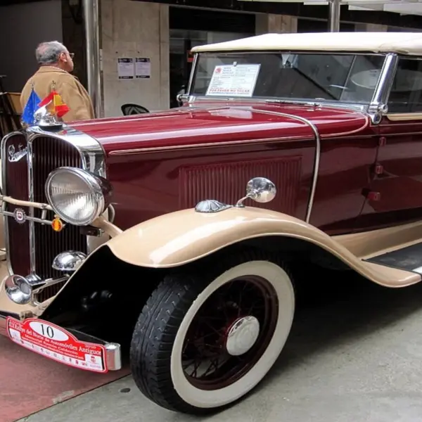 Red 1930 Pontiac Roadster