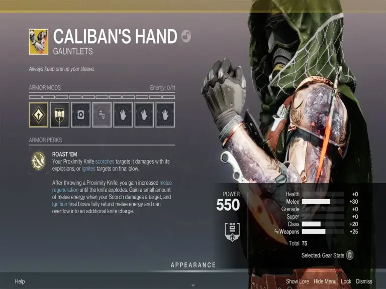 The Caliban's Hand Exotic in Destiny 2