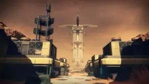 The opening of the Spire of the Watcher dungeon in Destiny 2