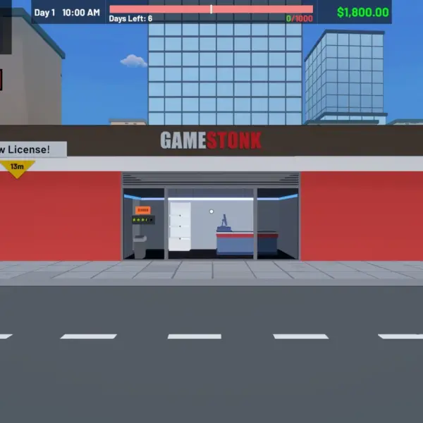 Image of storefront in Gamestonks simulator