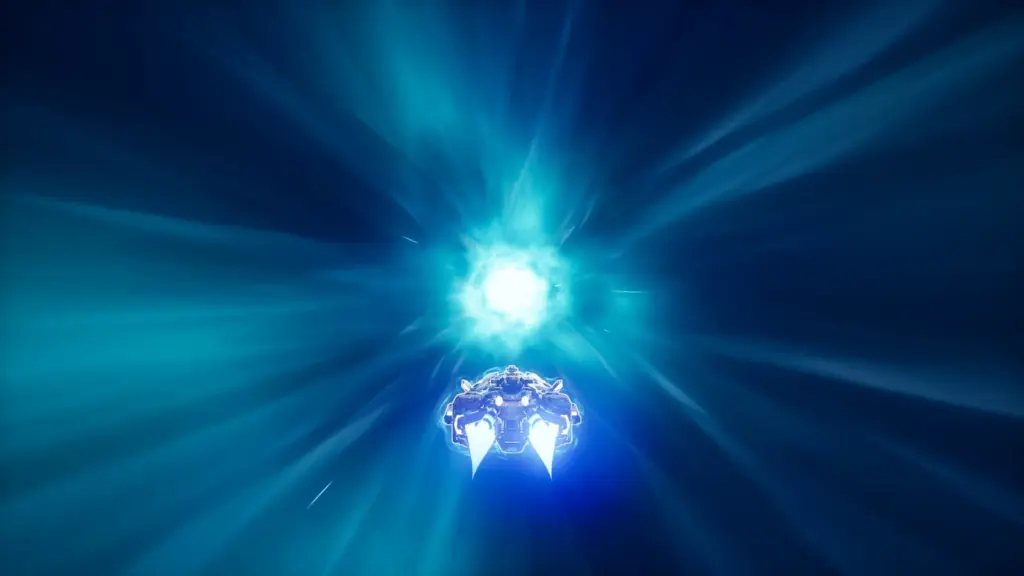 Image of warp travel from Starforged Legacy