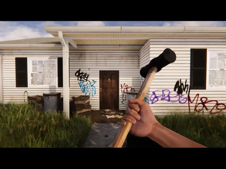Image of a sledgehammer to start demolition from House Flipper Remastered Collection