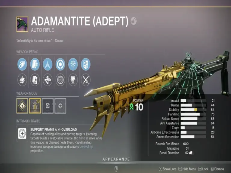 Adamantite in Destiny 2