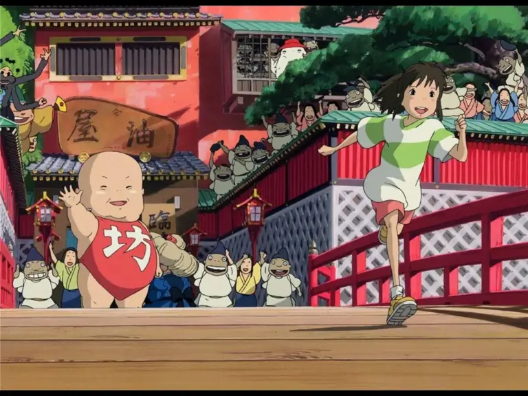 Screenshot of Chihiro in Spirited Away