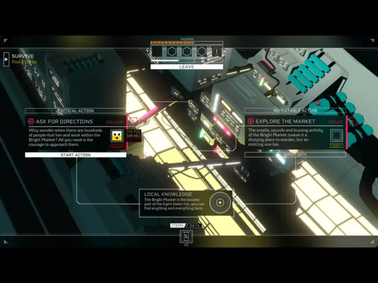 Screenshot from the game Citizen Sleeper, Adventure, RPG
