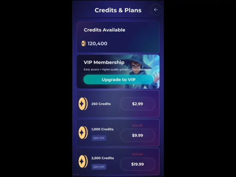 Image of credit pricing for DreamForge