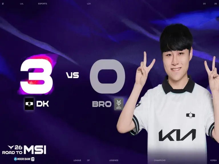 DK beat BRO in the first round of the LCK Road to MSI