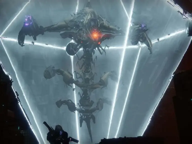 Argos inside his barrier in Destiny 2