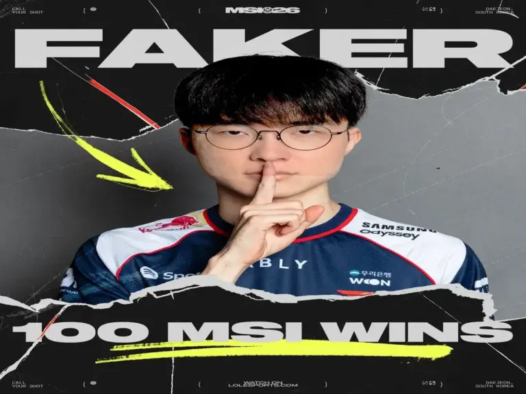 Faker earned his 100th MSI win