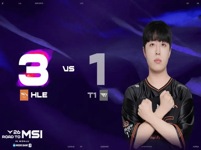 HLE beat T1 in the LCK Road to MSI to qualify for MSI