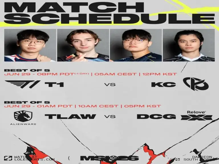 The Day 2 MSI schedule