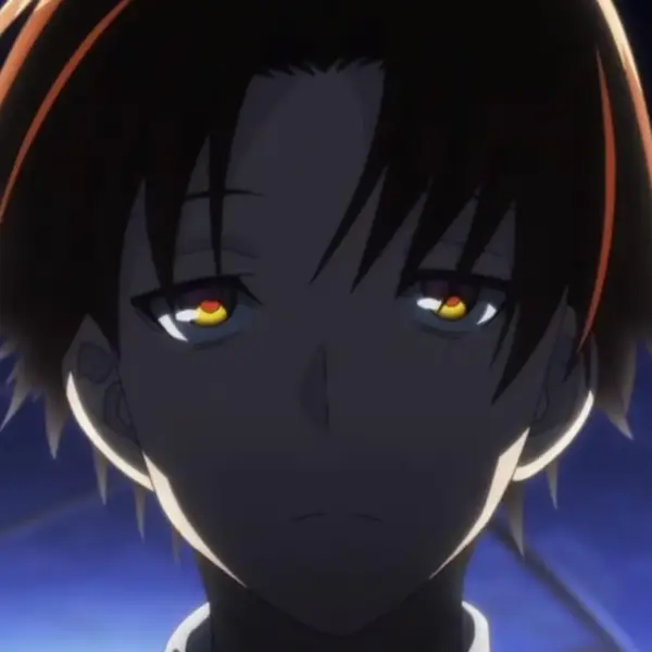 Ayanokoji with a piercing stare, “Classroom of the Elite”