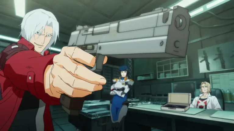 Dante showing off his skills with his iconic pistols. Devil May Cry