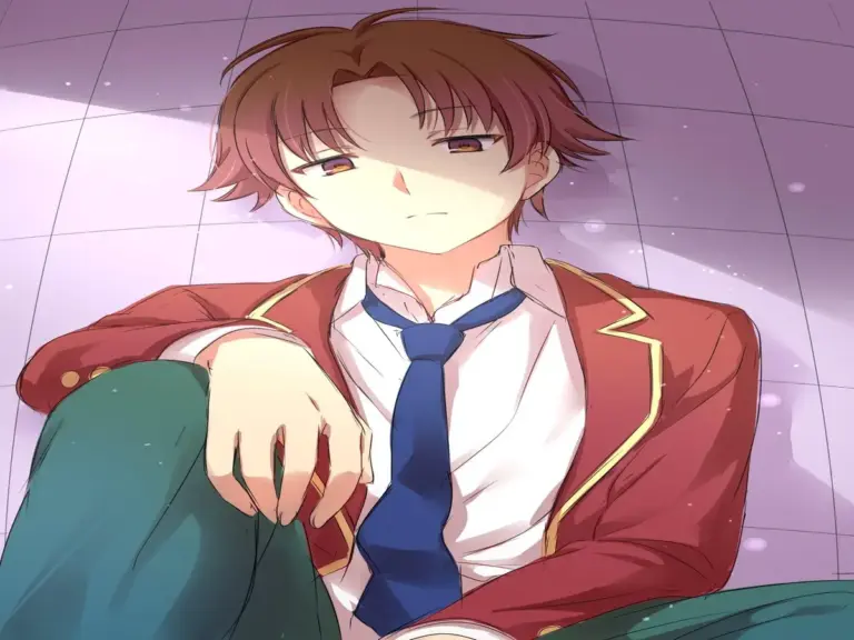Ayanokoji sitting back and relaxing, “Classroom of the Elite”