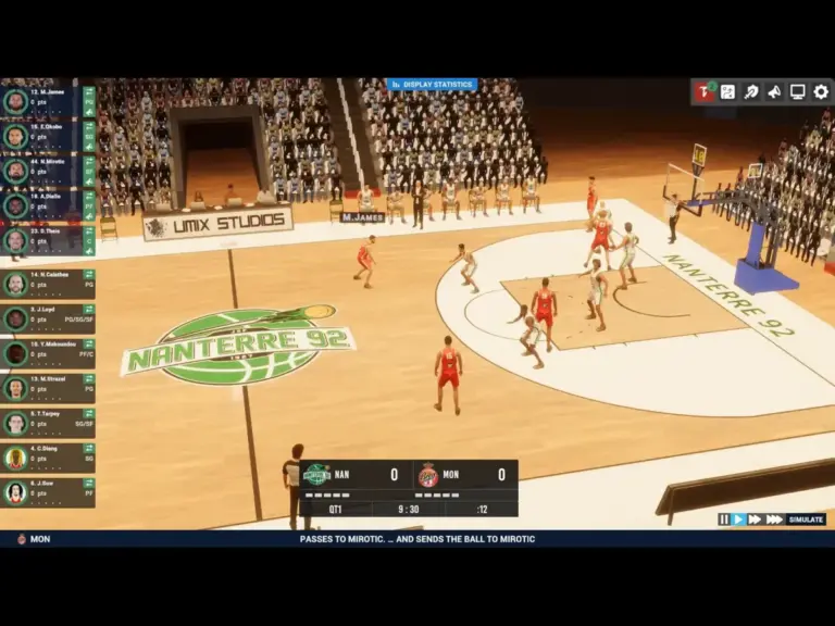 Screenshot from Pro Basketball Manager 2026, Amazon Luna, Prime Gaming, Simulator, Sport, Strategy