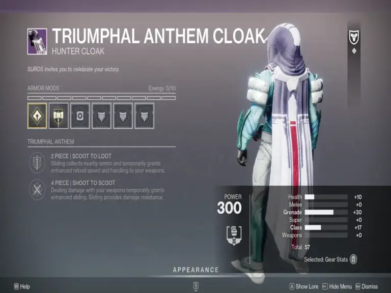 The Triumphal Armor Set in Destiny 2