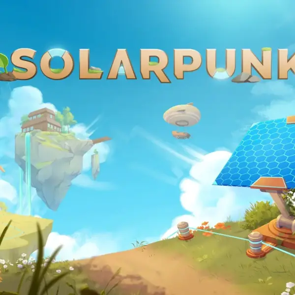 Solarpunk game key art