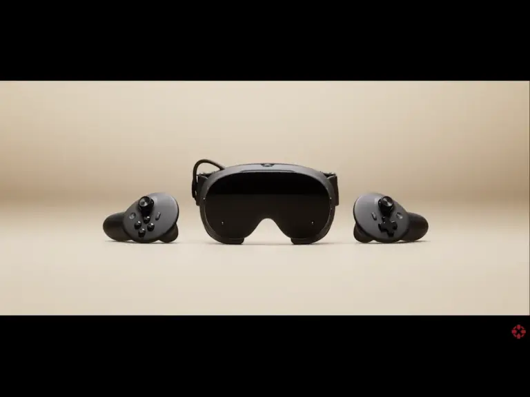 Valve's Steam Frame. which includes a headset and its controllers. 