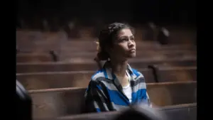 Rue Bennett played by Zendaya in a church in Season 3 of "Euphoria"
