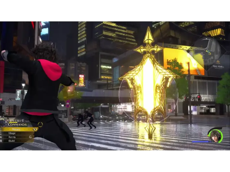 Sora from Kingdom Hearts 4 trailer fighting an enemy.