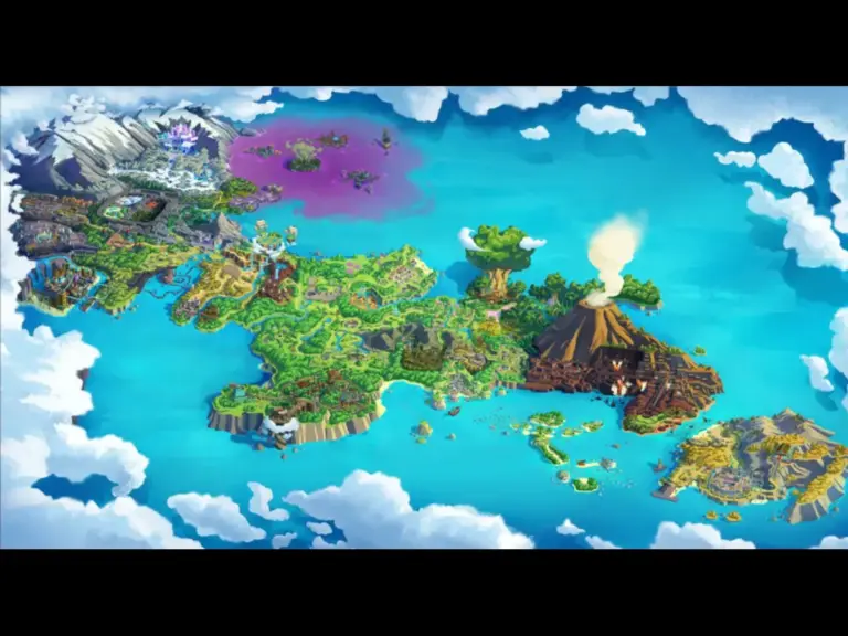 Image of the World Map from LumenTale: Memories of Trey